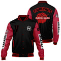 Chaquetas universitarias personalizadas negras y rojas para hombres & mujeres y jóvenes & Chaquetas Letterman personalizadas