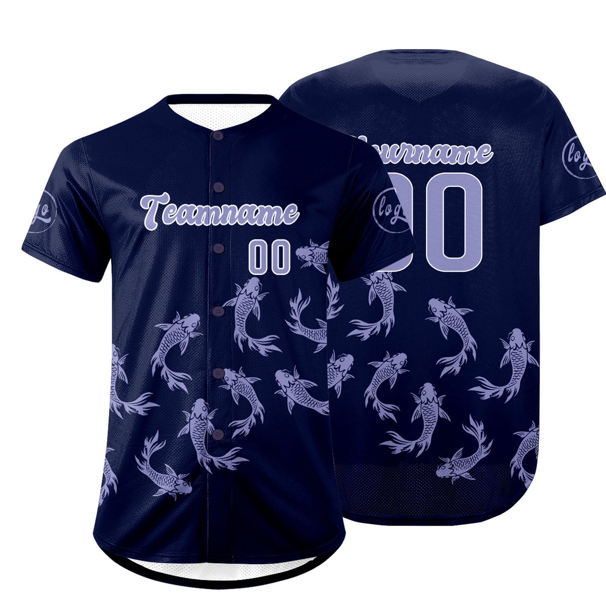 Camiseta de béisbol personalizada de color morado oscuro y morado claro con degradado uniformes de equipo personalizados con nombre y número