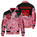 Chaquetas universitarias rosas personalizadas para hombres & mujeres y jóvenes & Chaquetas Letterman personalizadas
