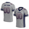 custom authentic drift fashion football jersey gray-navy mesh