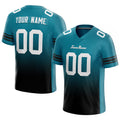 custom authentic drift fashion football jersey teal-black