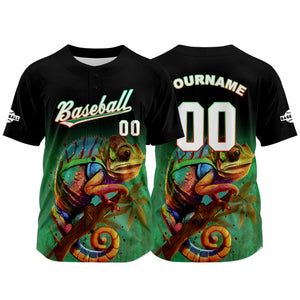Camiseta de béisbol negra personalizada con nombre número y logotipo personalizados