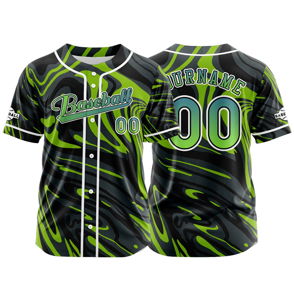 Camiseta de béisbol gris personalizada con botones para hombre mujer adulto y joven Estampado de nombre número y logotipo