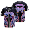 Camiseta de béisbol azul marino personalizada con botones para hombre mujer adulto y joven Estampado de nombre número y logotipo