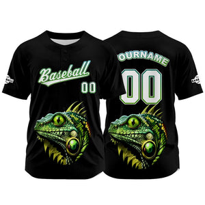 Camiseta de béisbol negra personalizada con nombre número y logotipo personalizados