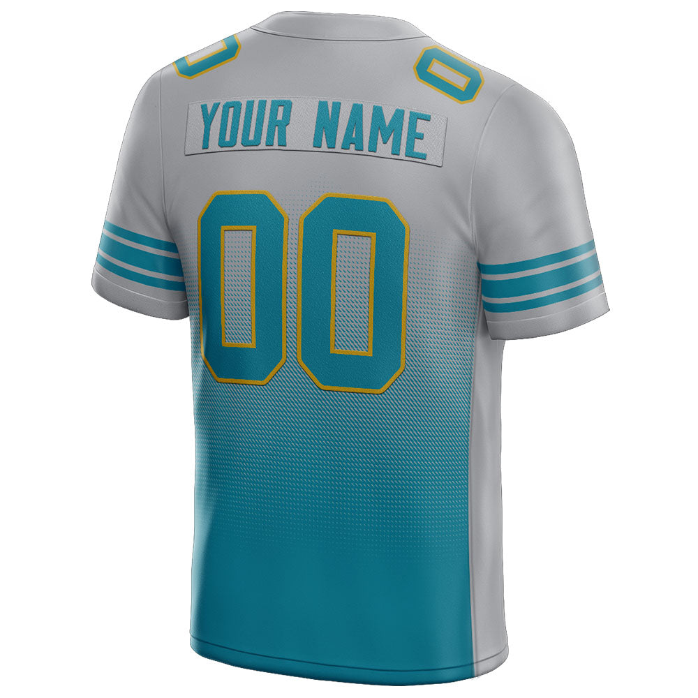 custom authentic drift fashion football jersey black-teal