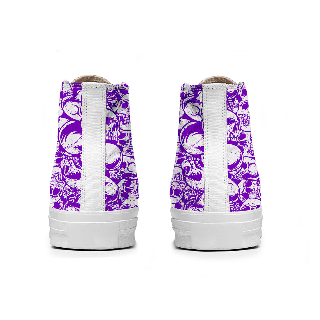 Resalta tu estilo con las zapatillas de lona de caña media Skeleton para hombre y mujer