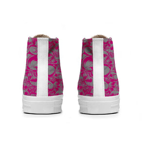 Resalta tu estilo con las zapatillas de lona de caña media Skeleton para hombre y mujer