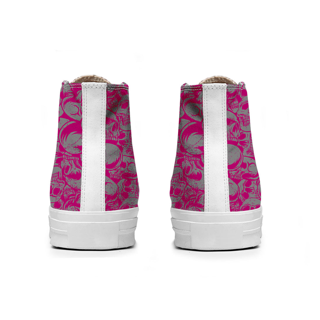 Resalta tu estilo con las zapatillas de lona de caña media Skeleton para hombre y mujer