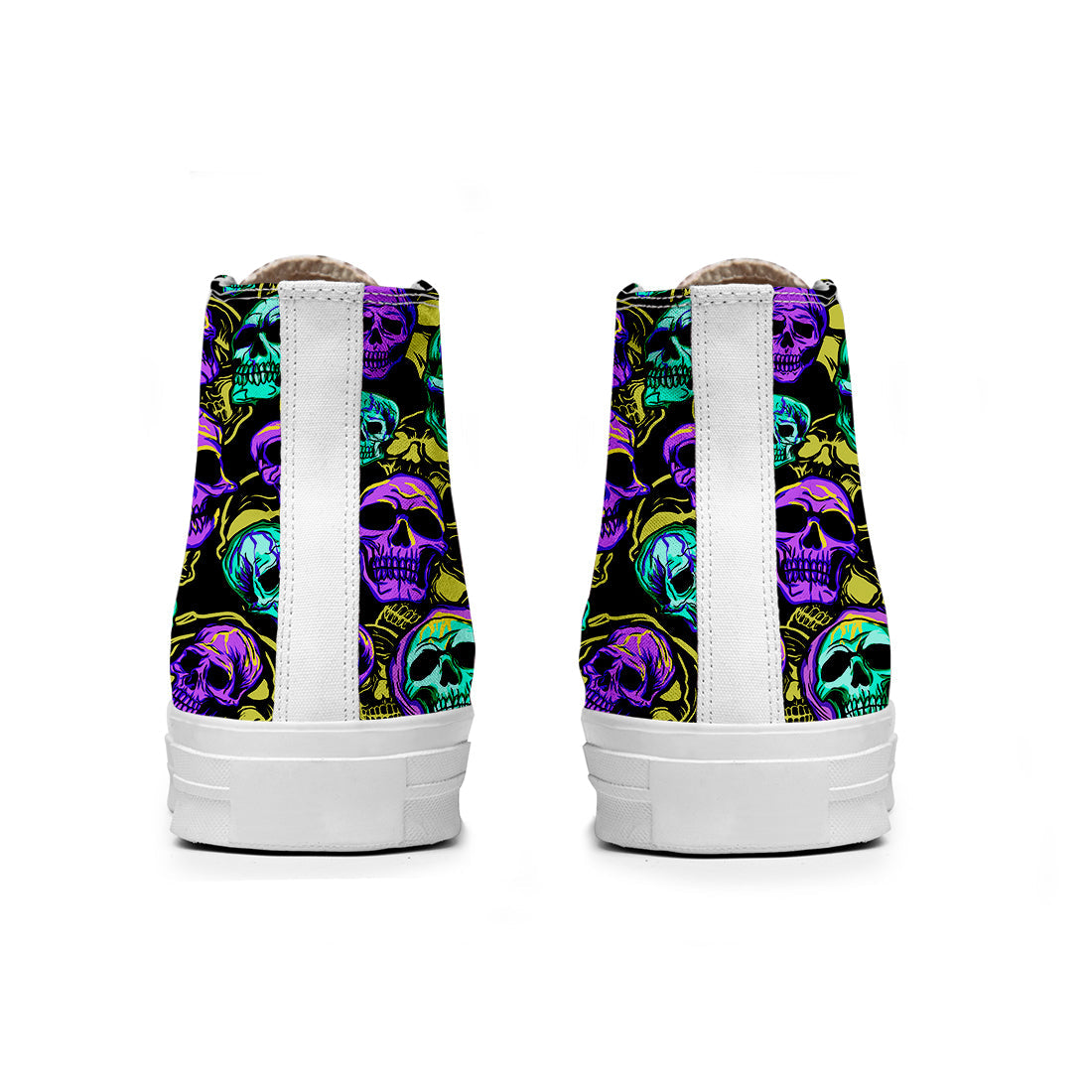 Resalta tu estilo con las zapatillas de lona de caña media Skeleton para hombre y mujer