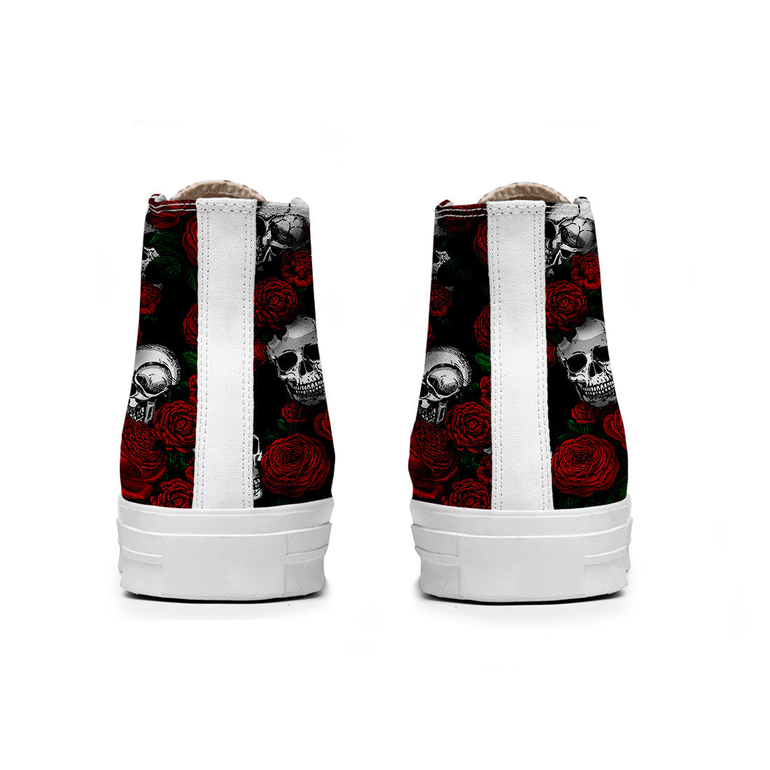 Resalta tu estilo con las zapatillas de lona de caña media Skeleton para hombre y mujer