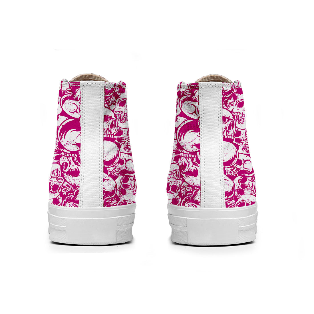 Resalta tu estilo con las zapatillas de lona de caña media Skeleton para hombre y mujer