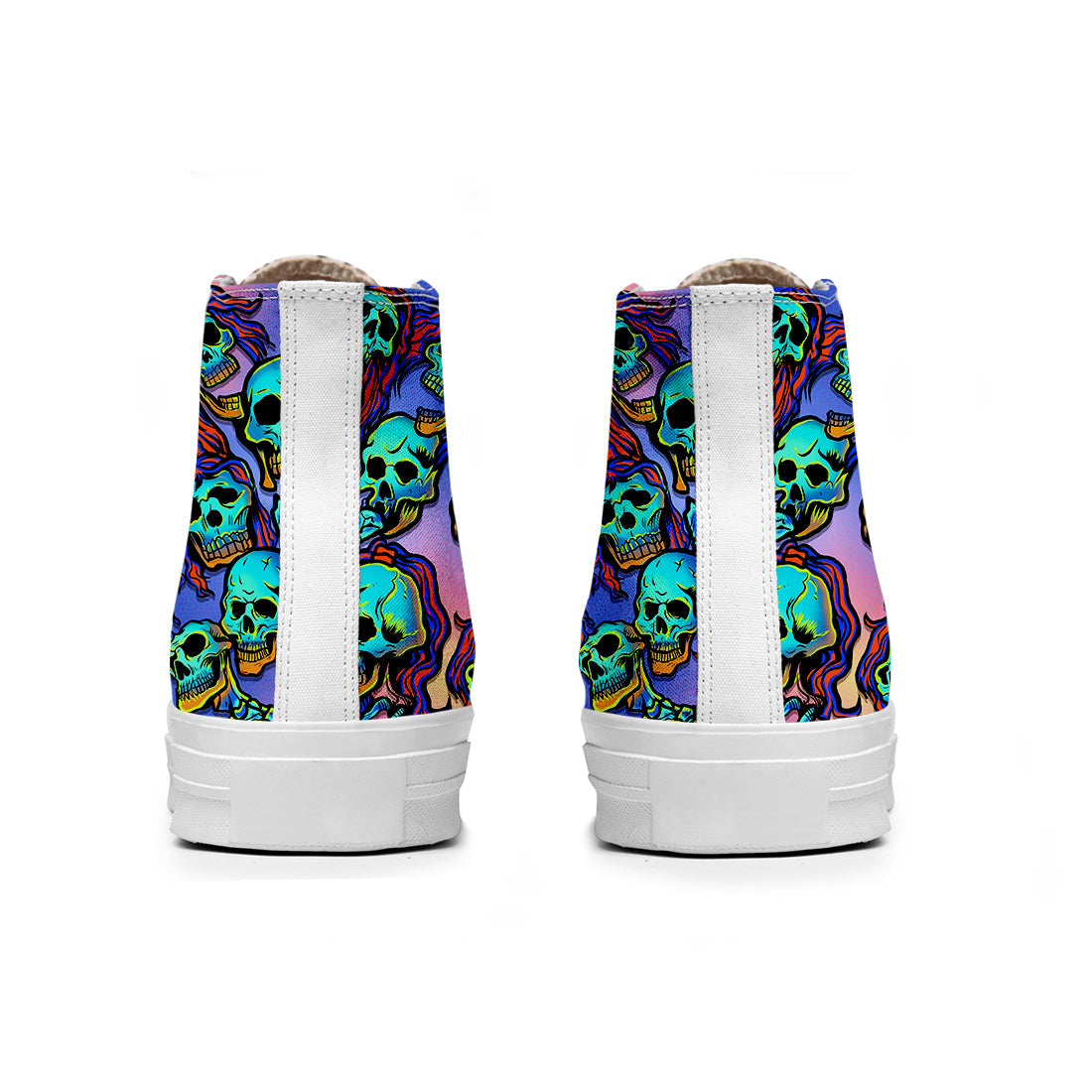 Resalta tu estilo con las zapatillas de lona de caña media Skeleton para hombre y mujer