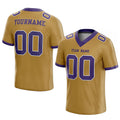 customized authentic football jersey old gold purple-white mesh