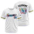 Camiseta de béisbol blanca personalizada con diseño bordado Camisetas de béisbol de hip hop personalizadas