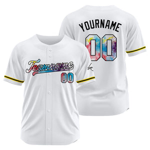 Camiseta de béisbol blanca personalizada con diseño bordado Camisetas de béisbol de hip hop personalizadas