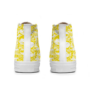 Resalta tu estilo con las zapatillas de lona de caña media Skeleton para hombre y mujer