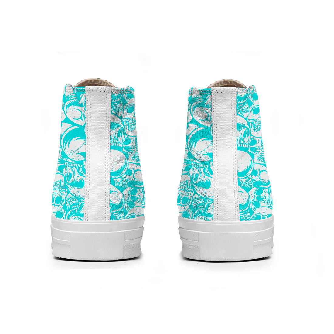 Resalta tu estilo con las zapatillas de lona de caña media Skeleton para hombre y mujer
