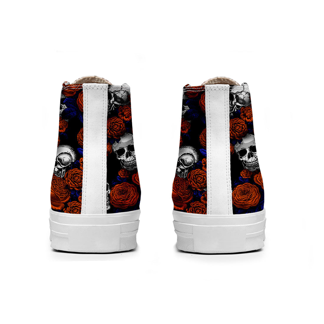 Resalta tu estilo con las zapatillas de lona de caña media Skeleton para hombre y mujer