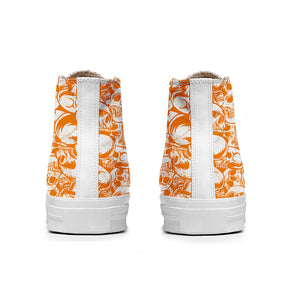 Resalta tu estilo con las zapatillas de lona de caña media Skeleton para hombre y mujer