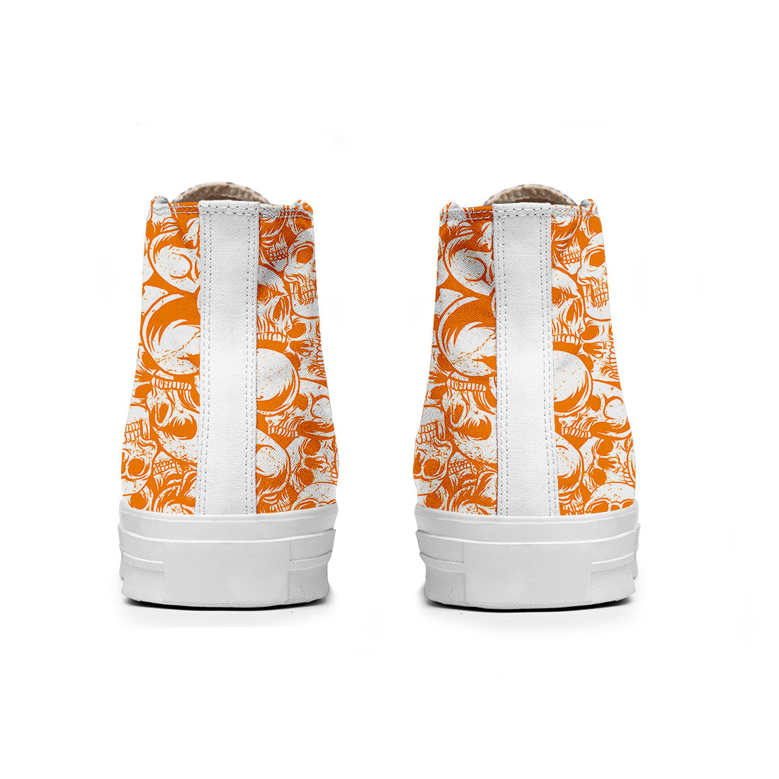 Resalta tu estilo con las zapatillas de lona de caña media Skeleton para hombre y mujer