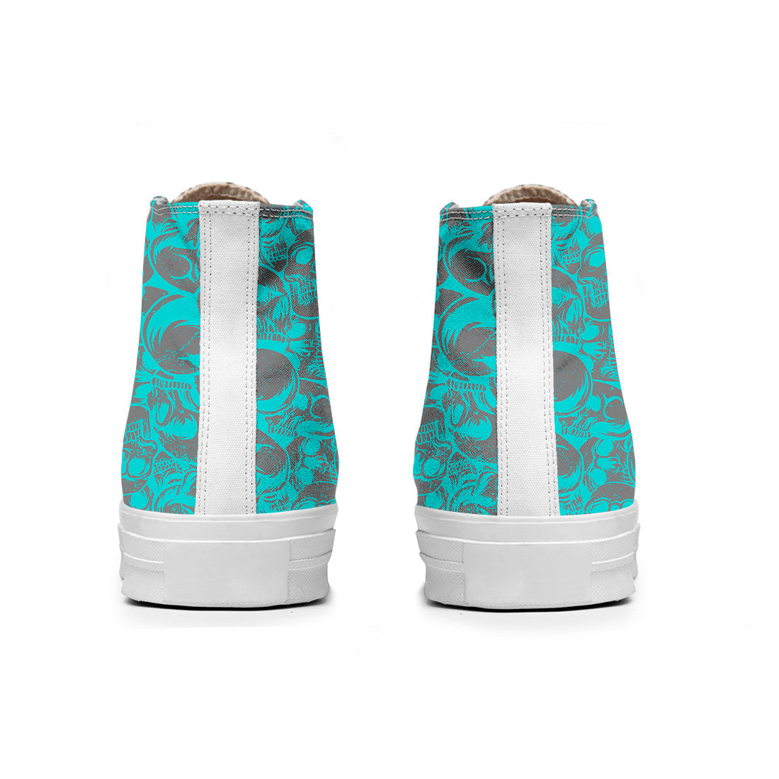 Resalta tu estilo con las zapatillas de lona de caña media Skeleton para hombre y mujer