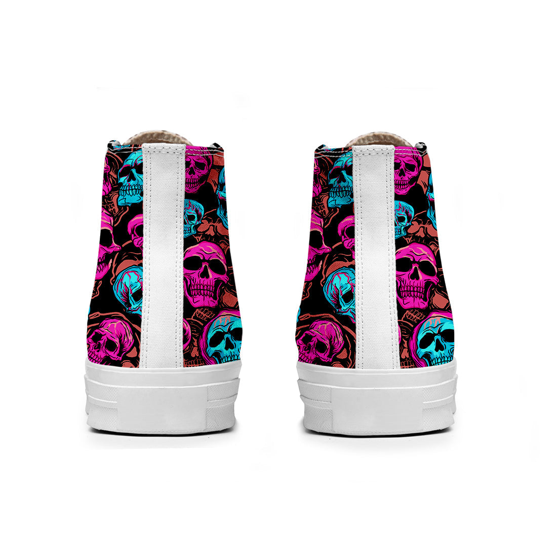 Resalta tu estilo con las zapatillas de lona de caña media Skeleton para hombre y mujer