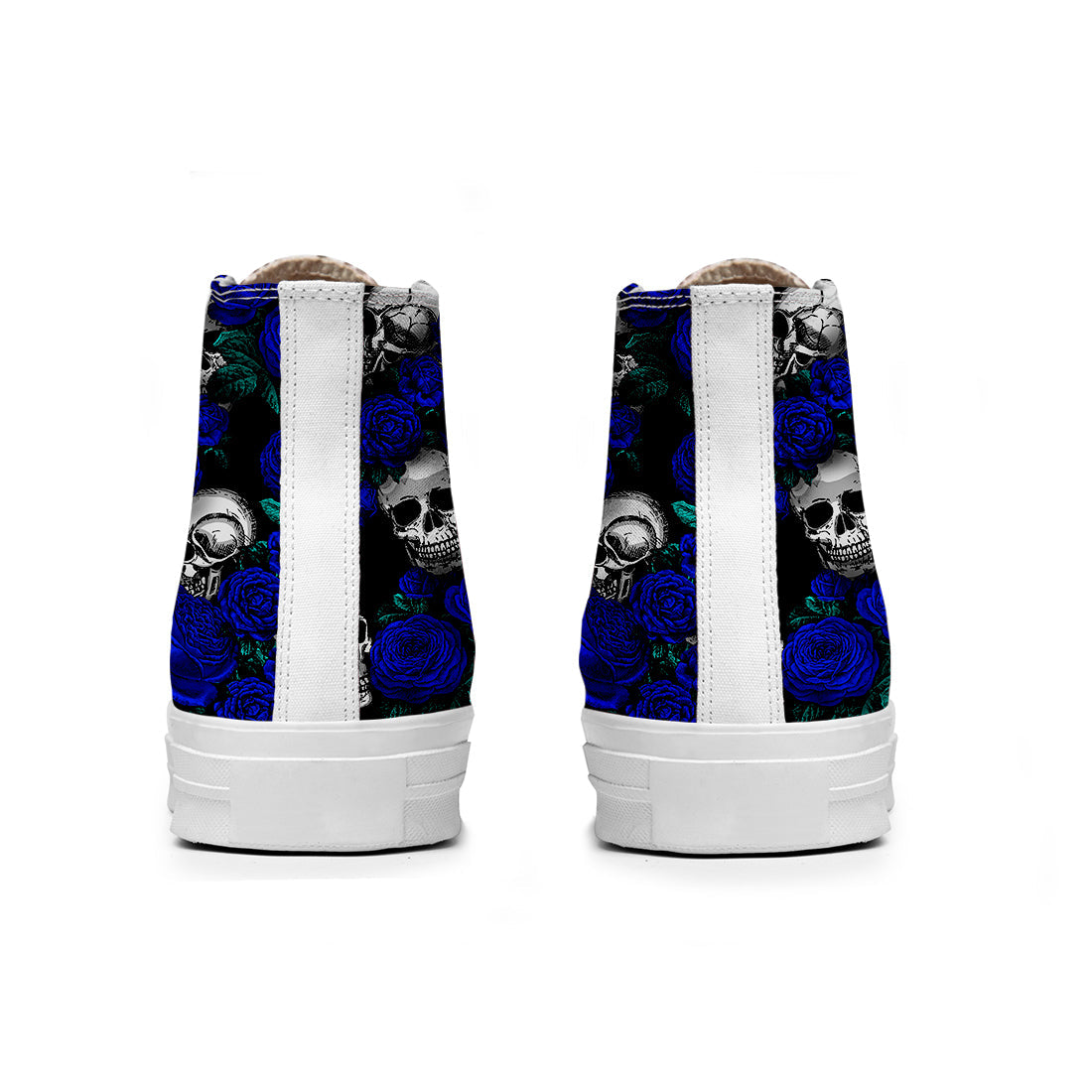 Resalta tu estilo con las zapatillas de lona de caña media Skeleton para hombre y mujer