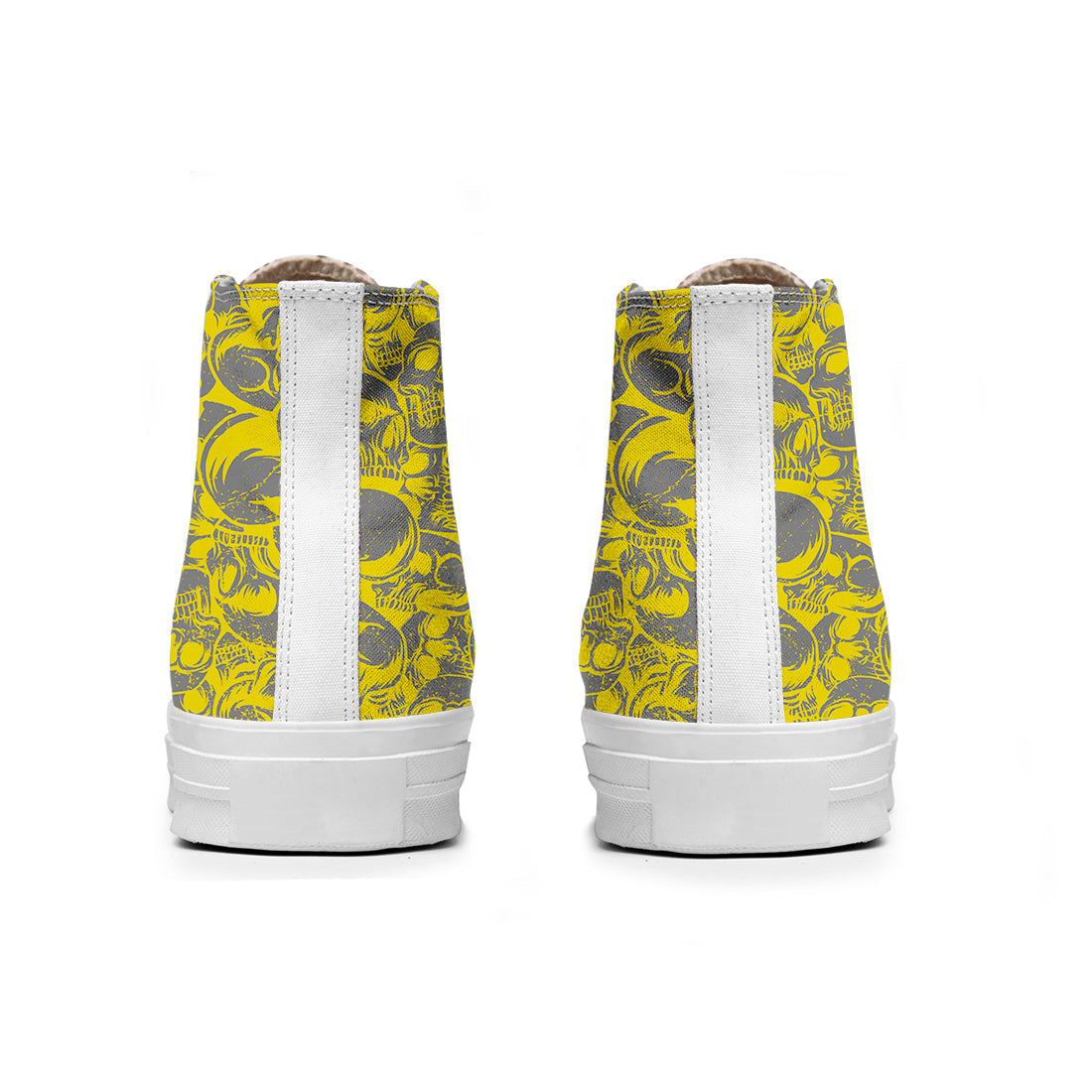 Resalta tu estilo con las zapatillas de lona de caña media Skeleton para hombre y mujer