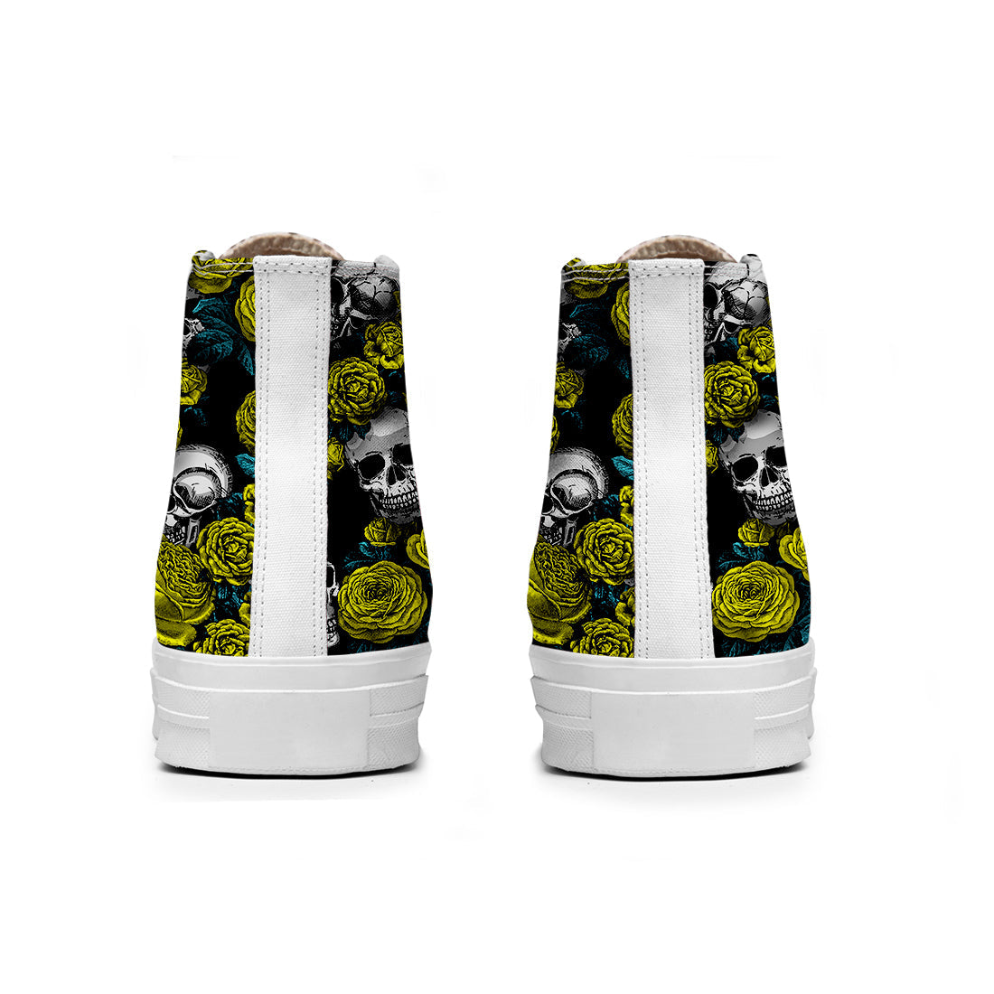 Resalta tu estilo con las zapatillas de lona de caña media Skeleton para hombre y mujer