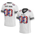 customized authentic tie dye football jersey white-black mesh
