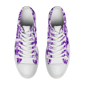 Resalta tu estilo con las zapatillas bajas de lona Skeleton para hombre y mujer