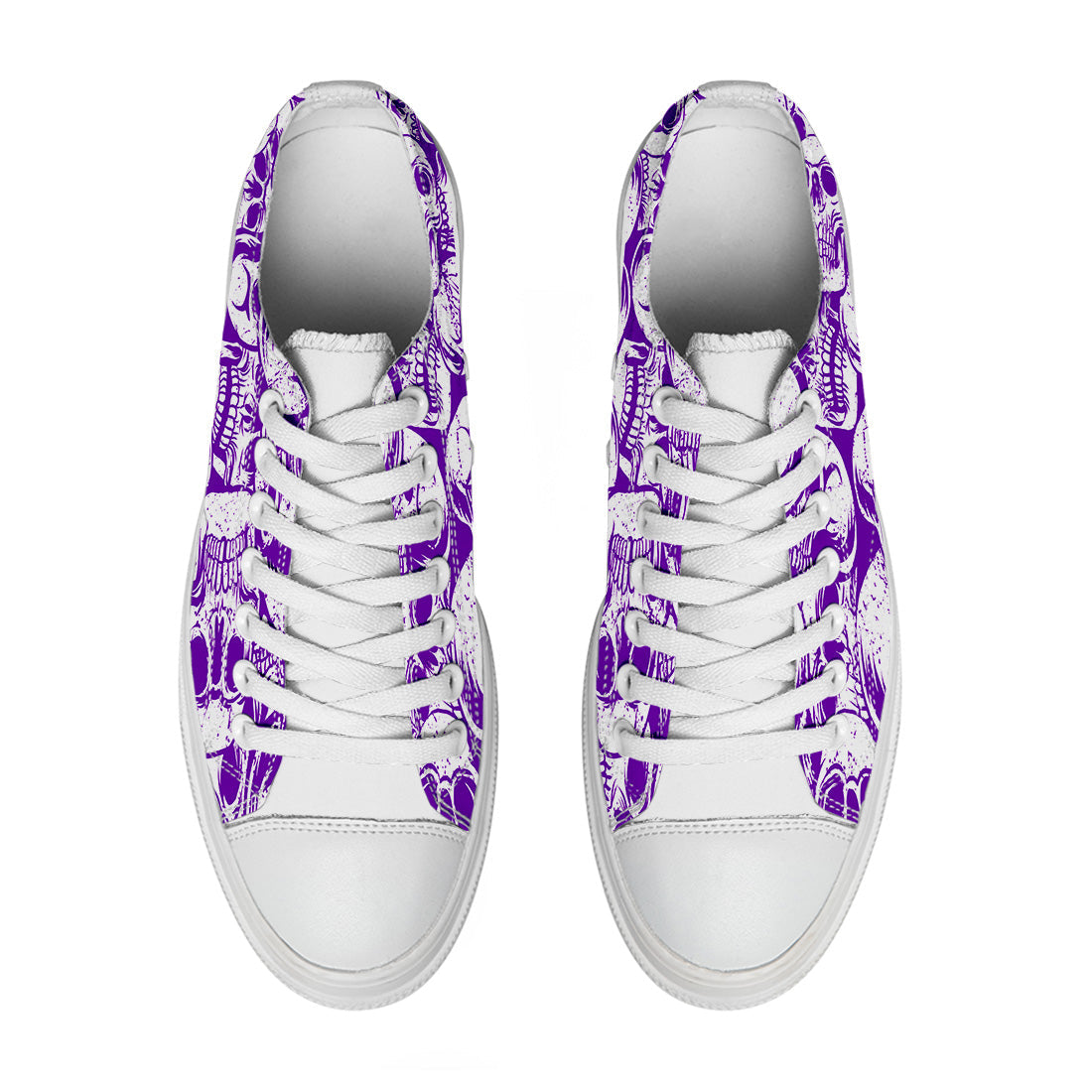 Resalta tu estilo con las zapatillas bajas de lona Skeleton para hombre y mujer