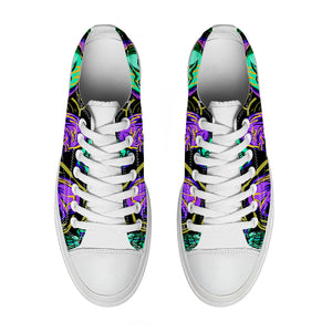 Resalta tu estilo con las zapatillas bajas de lona Skeleton para hombre y mujer