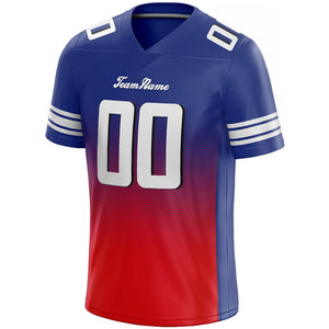 custom authentic gradient fashion football jersey gold-purple-white mesh