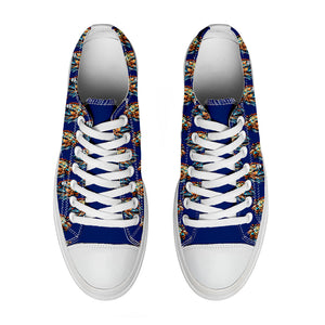 Resalta tu estilo con las zapatillas bajas de lona Lion para hombre y mujer