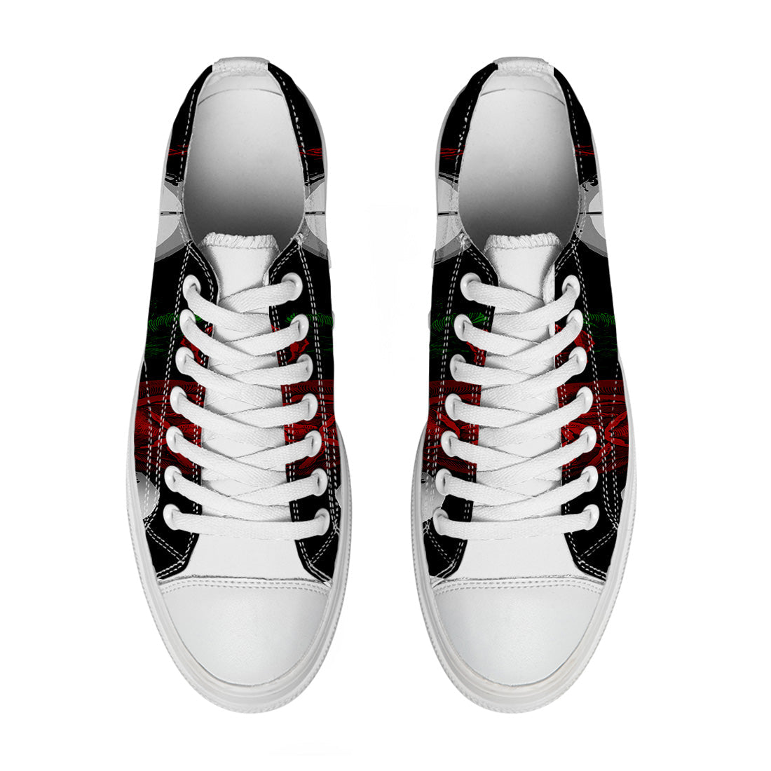 Resalta tu estilo con las zapatillas bajas de lona Skeleton para hombre y mujer