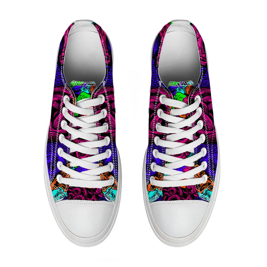 Resalta tu estilo con las zapatillas bajas de lona Fish para hombre y mujer