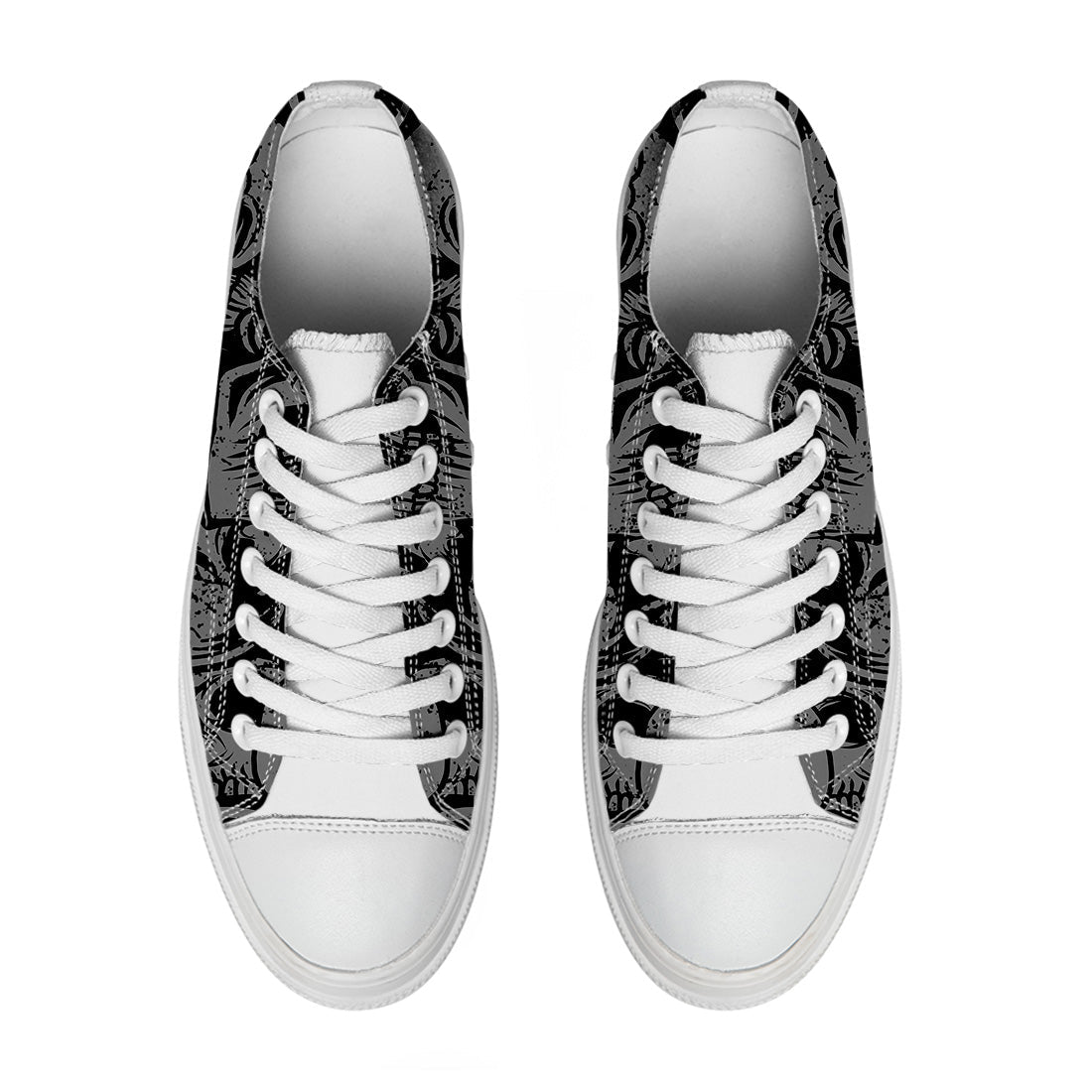 Resalta tu estilo con las zapatillas bajas de lona Skeleton para hombre y mujer