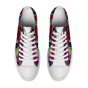 Resalta tu estilo con las zapatillas bajas de lona Skeleton para hombre y mujer