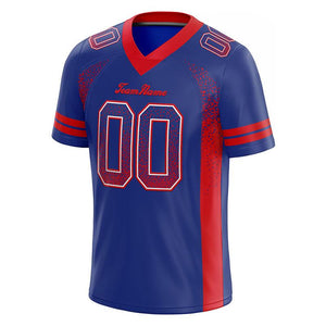 custom authentic drift fashion football jersey royal-red mesh