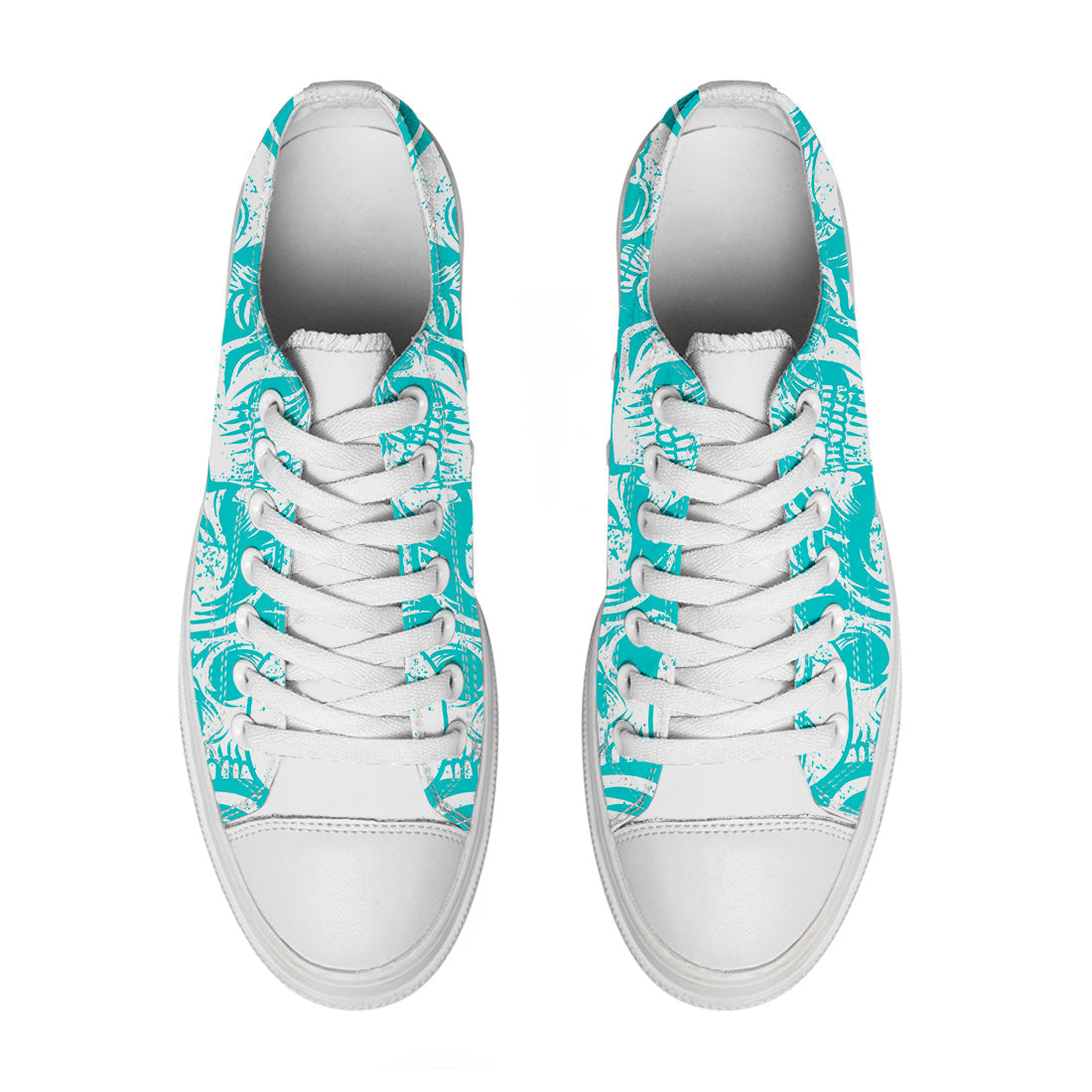 Resalta tu estilo con las zapatillas bajas de lona Skeleton para hombre y mujer