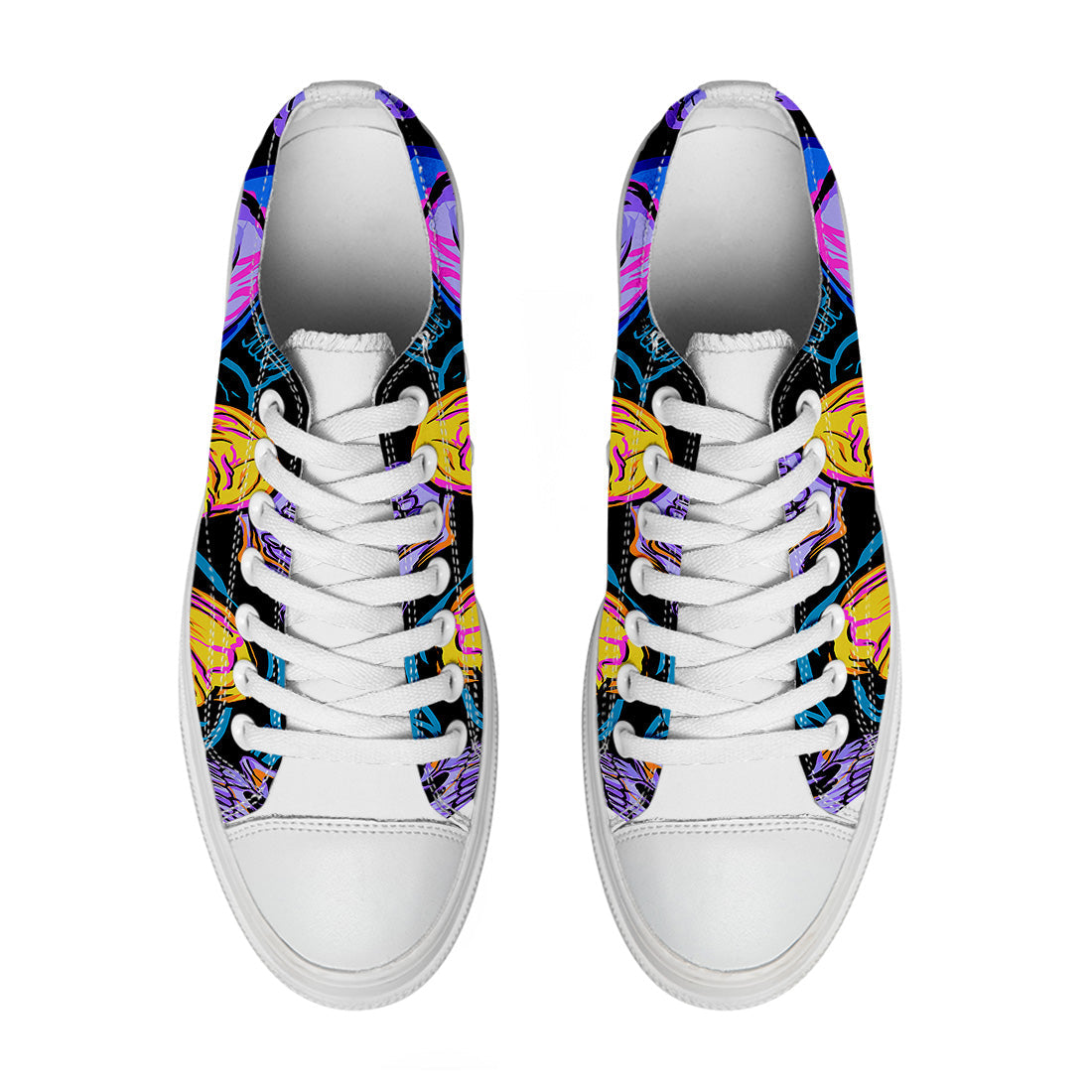 Resalta tu estilo con las zapatillas bajas de lona Skeleton para hombre y mujer