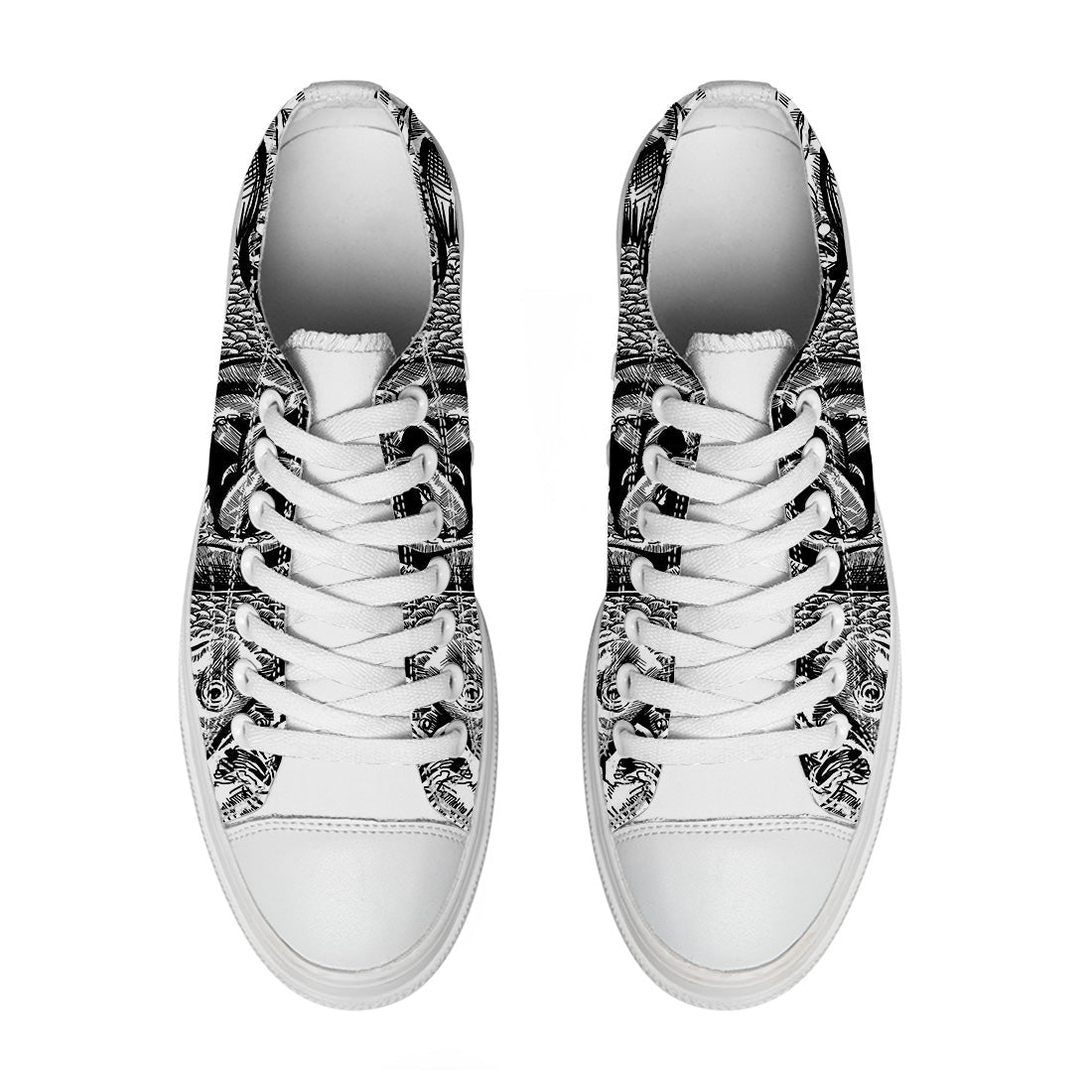 Resalta tu estilo con las zapatillas bajas de lona Fish para hombre y mujer