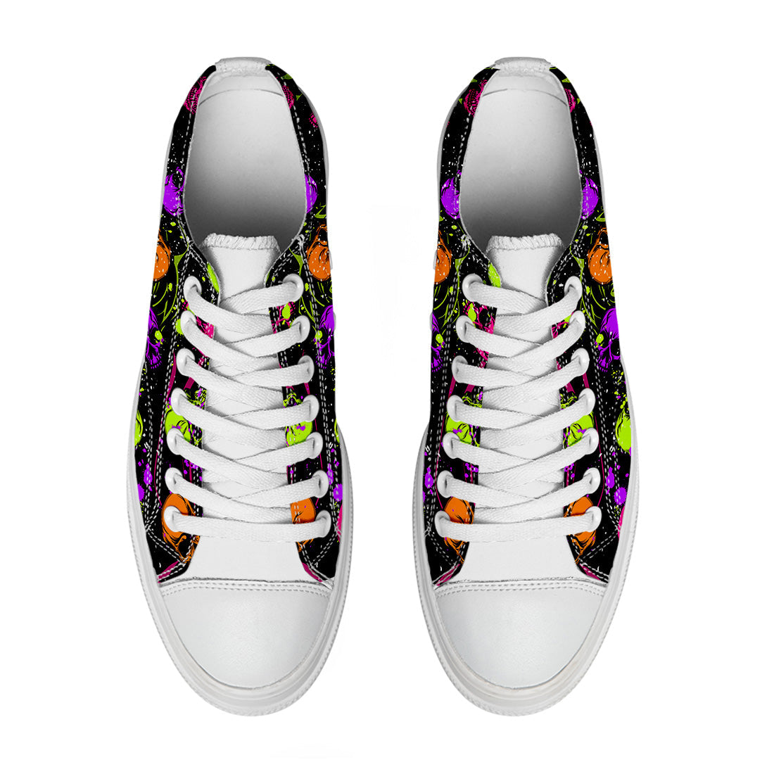 Resalta tu estilo con las zapatillas bajas de lona Skeleton para hombre y mujer