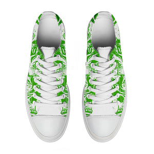 Resalta tu estilo con las zapatillas bajas de lona Skeleton para hombre y mujer