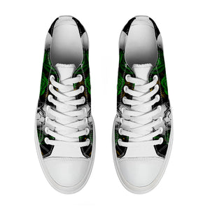 Resalta tu estilo con las zapatillas bajas de lona Skeleton para hombre y mujer