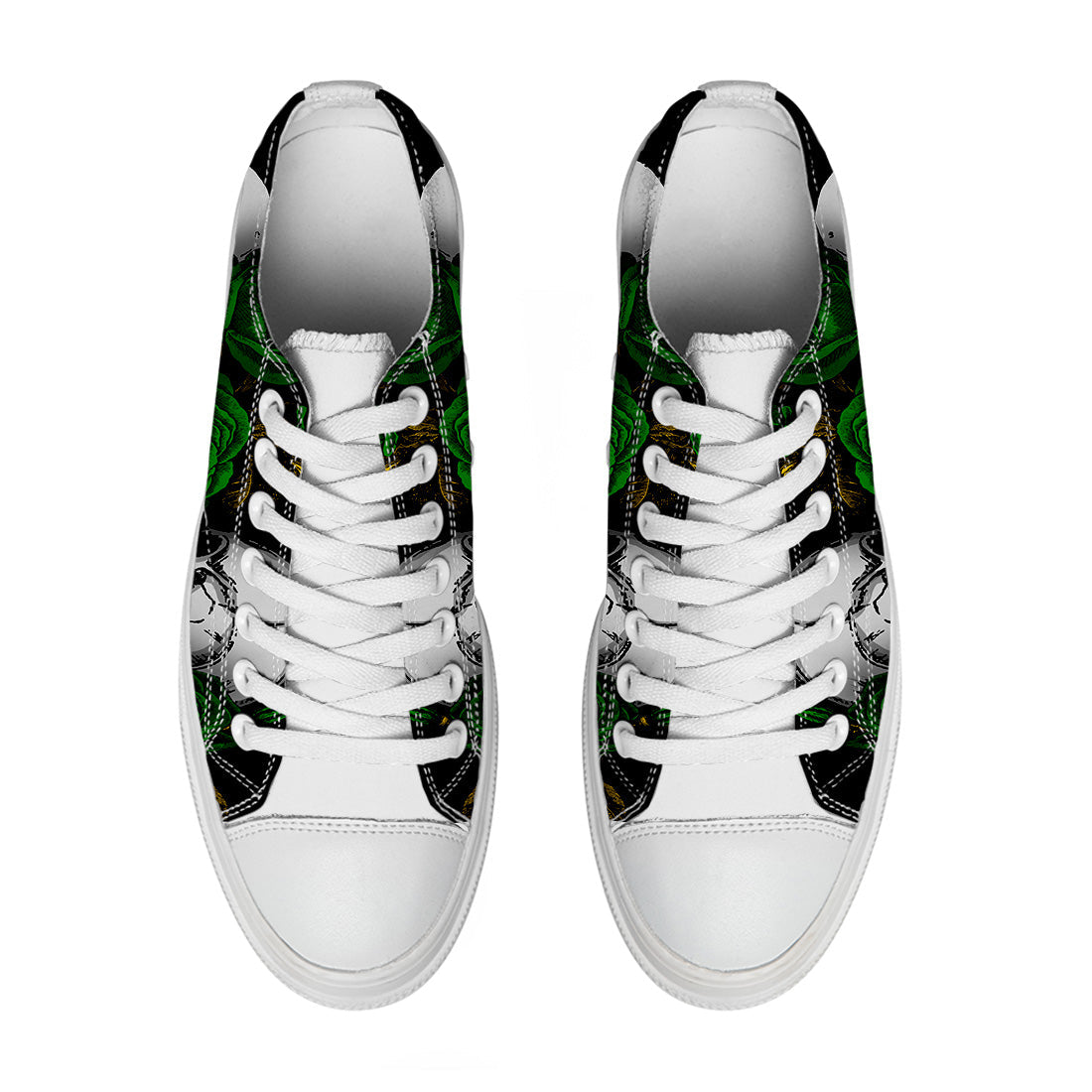 Resalta tu estilo con las zapatillas bajas de lona Skeleton para hombre y mujer