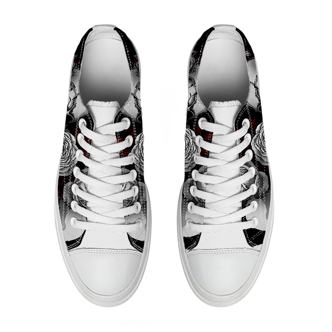 Resalta tu estilo con las zapatillas bajas de lona Skeleton para hombre y mujer