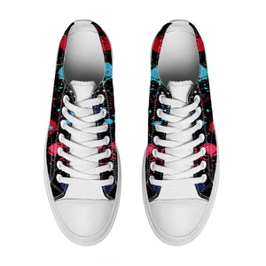 Resalta tu estilo con las zapatillas bajas de lona Skeleton para hombre y mujer